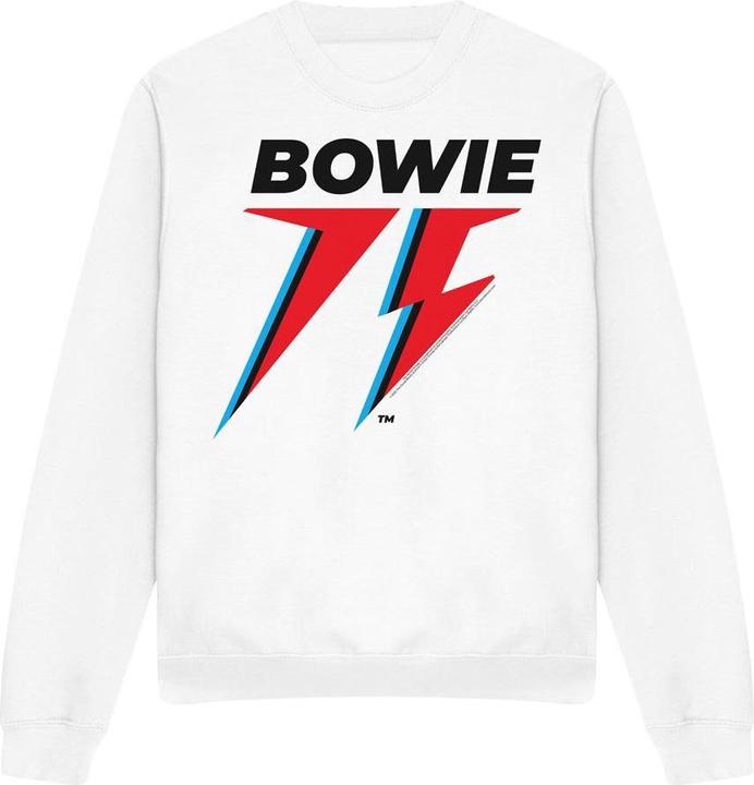 Immagine prodotto David Bowie 75 Felpa Logo Adulto Unisex (L)