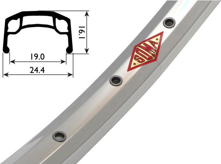 Soma Weymouth 700c Felge Silber Poliert (32)