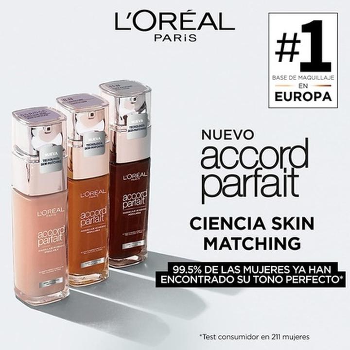 Actual product image L'Oréal Paris ACCORD PARFAIT foundation #5.5N-sun 30 ml (5.5N-sun)