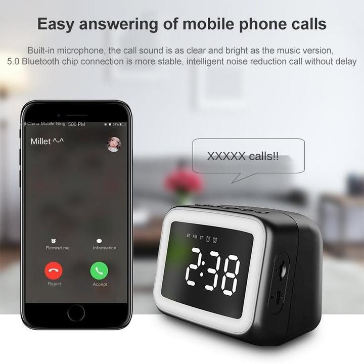 Produktbild AEC BT-511 Mini-LED-HD-Spiegel-Bluetooth-Lautsprecher (4 h, Akkubetrieb)