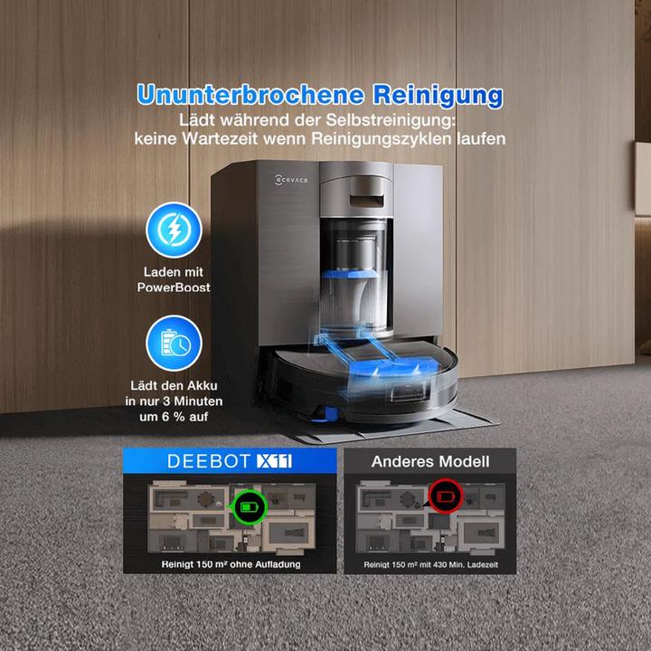 Image du produit Ecovacs X11 OmniCyclone (Robot d'aspiration et de nettoyage)