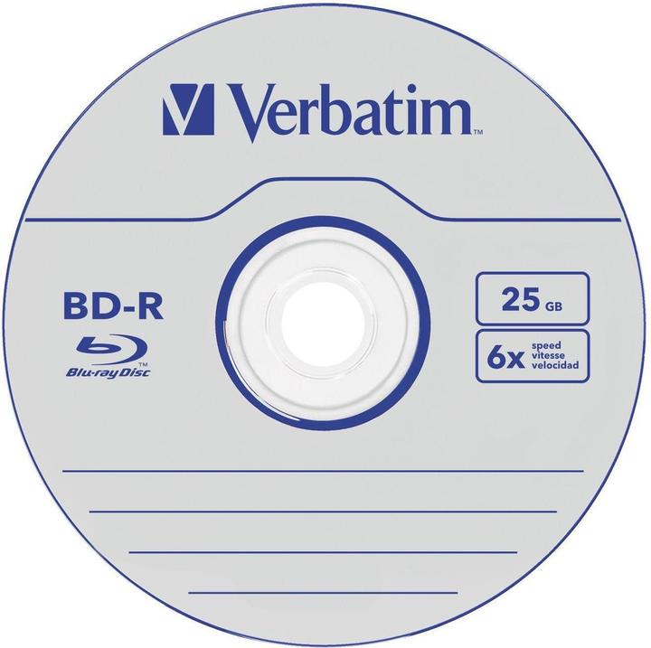 Produktbild Verbatim 1x50 BD-R Blu-Ray 25GB 6x Speed Datalife No-ID Cakebox (50x)