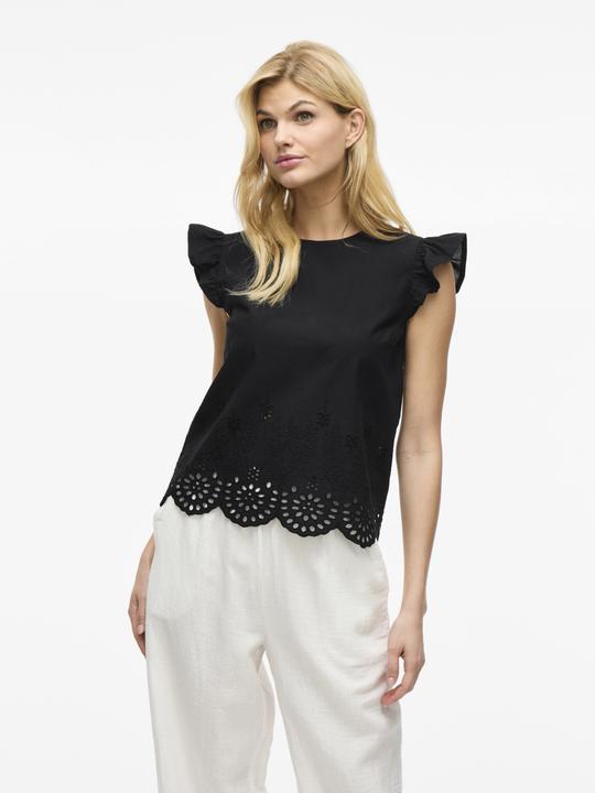 Produktbild Vila VIHORTENSA Stickerei Oberteil mit angeschnittenen Ärmeln (38)