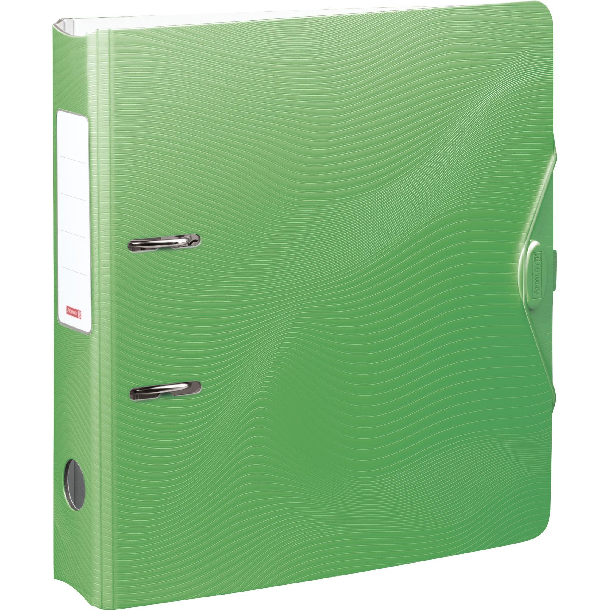 Brunnen, Ordner, WAVE Ordner grün Kunststoff 7,0 cm DIN A4 (A4, 70 mm, 1 x)