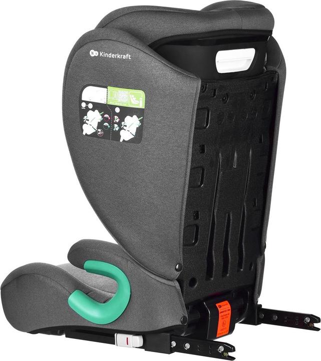 Productafbeelding KinderKraft Junior Fix 2 I-Maat Raket Grijs (Kinderzitje, ECE R129/i-Size standaard)