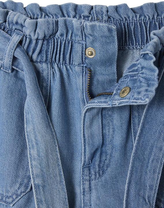 Image du produit Vertbaudet Mädchen Paperbag-Shorts aus Light-Denim (140)