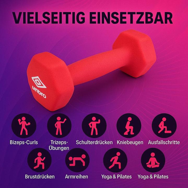 Produktbild Umbro Hantel (1 x 2 kg)