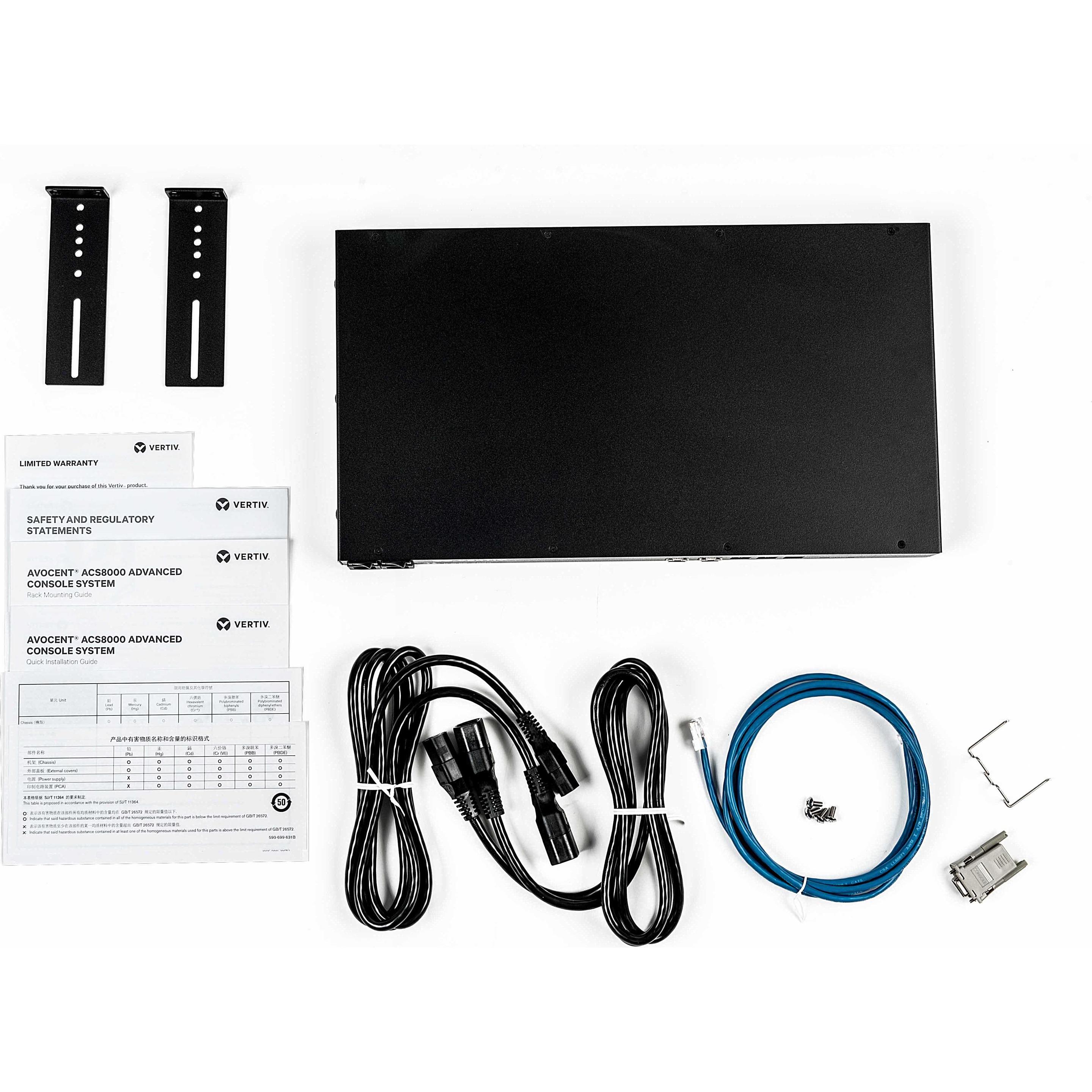 Thumbnail - Vertiv 48-PORT ACS8000 CONSOLE SYSTEM (48 Ports), Netzwerk Switch, Schwarz
