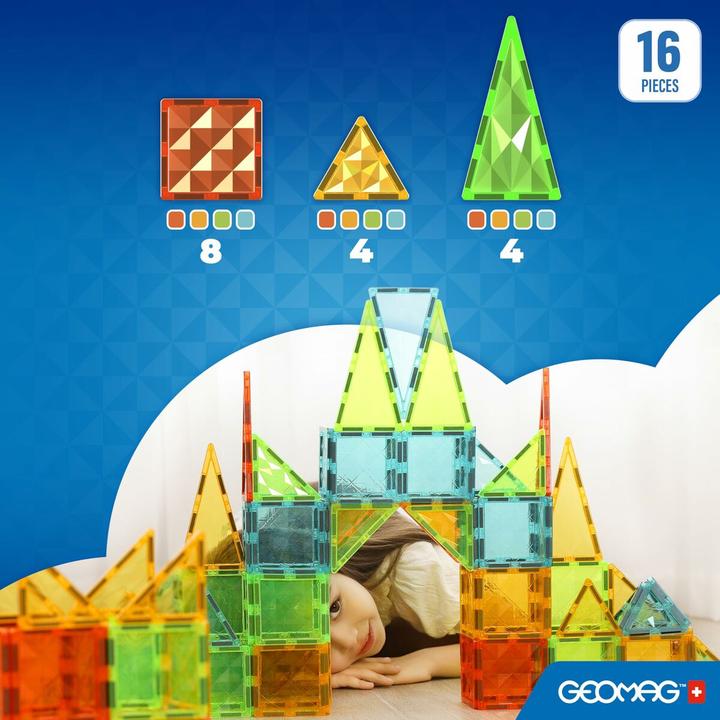 Actual product image Geomag Magnetic Tiles Gems