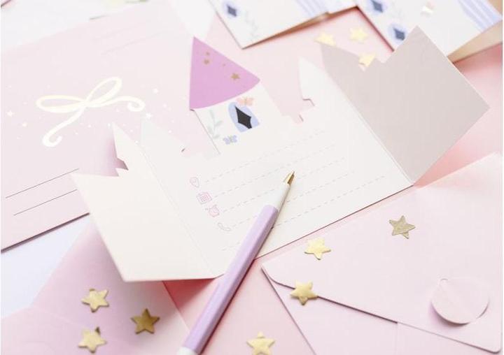 Actual product image Partydeco Geburtstagseinladungen Schloss, 6 Stk. (6 pcs.)