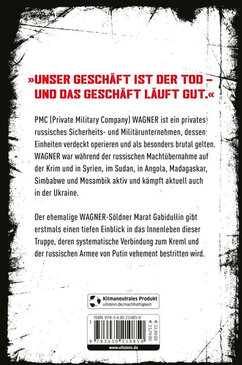 Actual product image WAGNER – Putins geheime Armee (German, Marat Gabidullin, 2022)