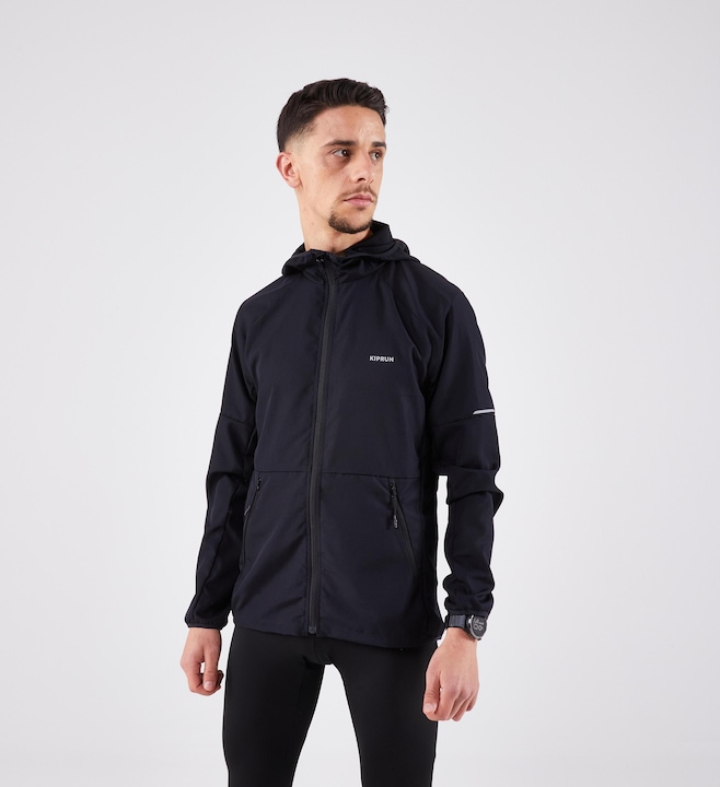 Immagine prodotto Kiprun Giacca da corsa trail running uomo antivento - Run 100 nero (M)