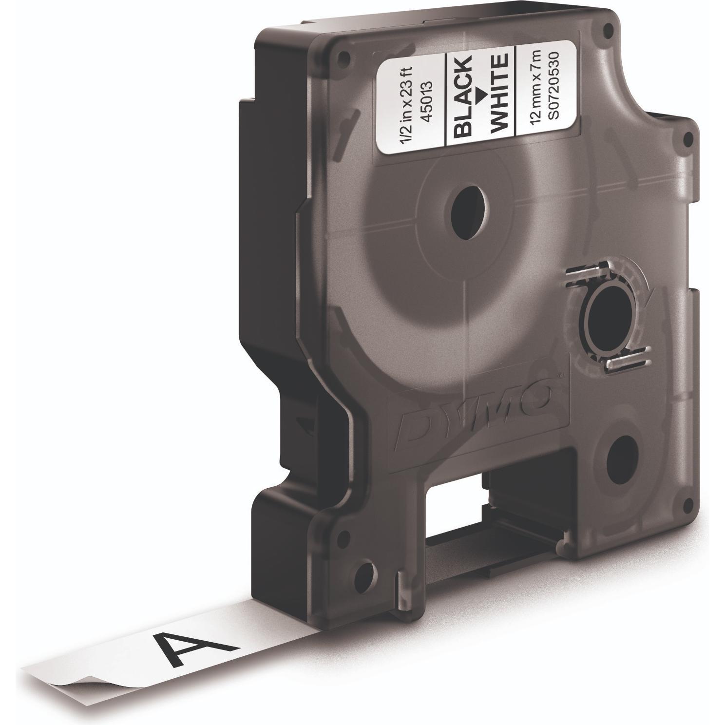 Dymo, Beschriftungsband, S0720530 (1.20 cm, Weiss, Schwarz)