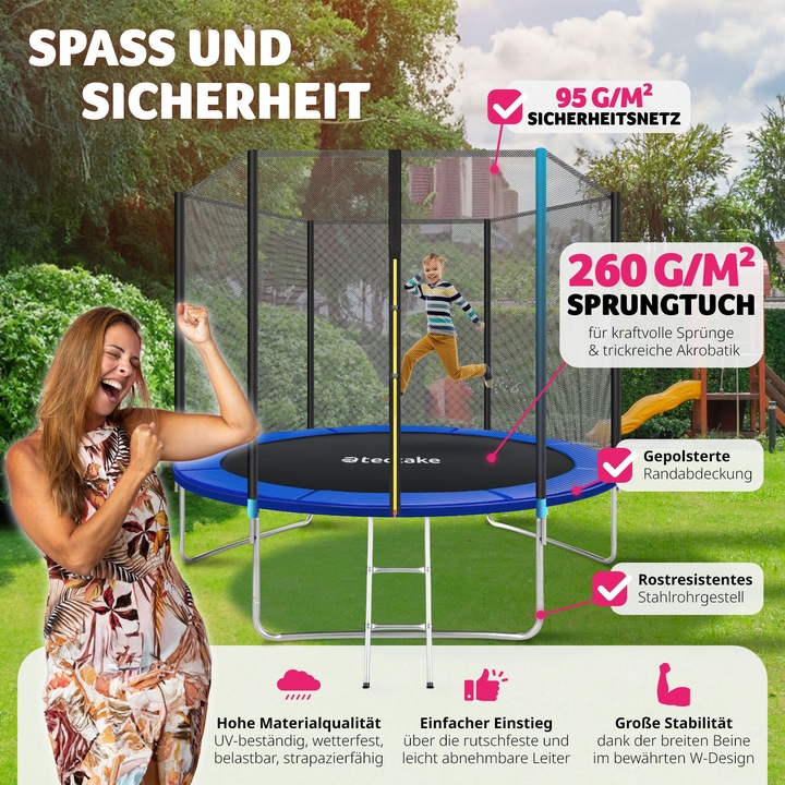 Image du produit tectake Trampoline de jardin (305 cm)