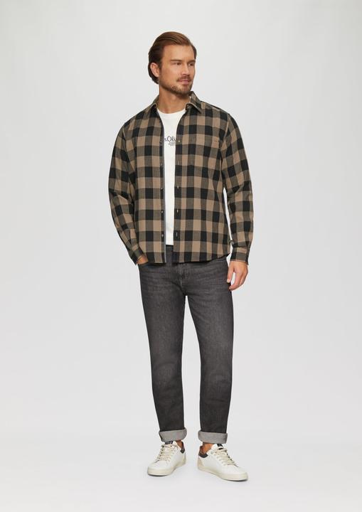 Immagine prodotto S.Oliver Hemd Regular Fit: Strukturiertes Karohemd mit Brusttasche (XL)