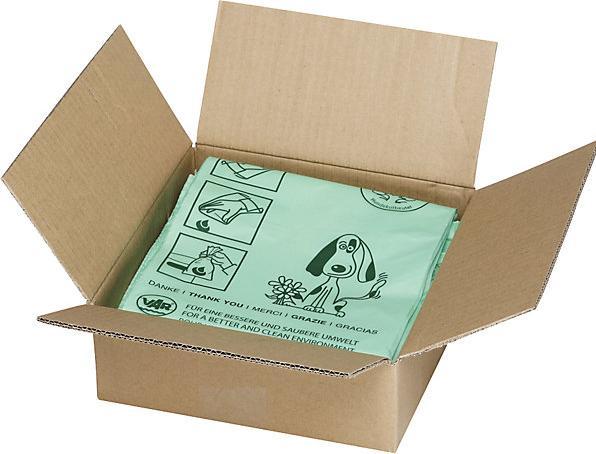 Actual product image VAR Dog poop bags, compostable, in accordance with EN 13432, pack of 600, green. (600 x)