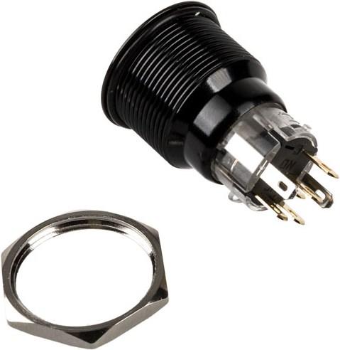 Produktbild DimasTech Vandalismustaster 22mm, Blackline Dot - RGB