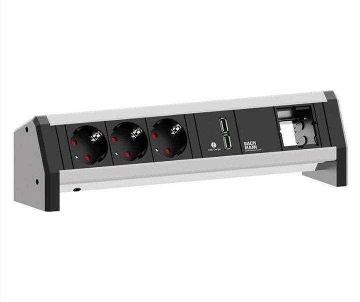 Produktbild Bachmann DESK 3x Schutzkontakt 1x USB Charger 1x ABD GST18