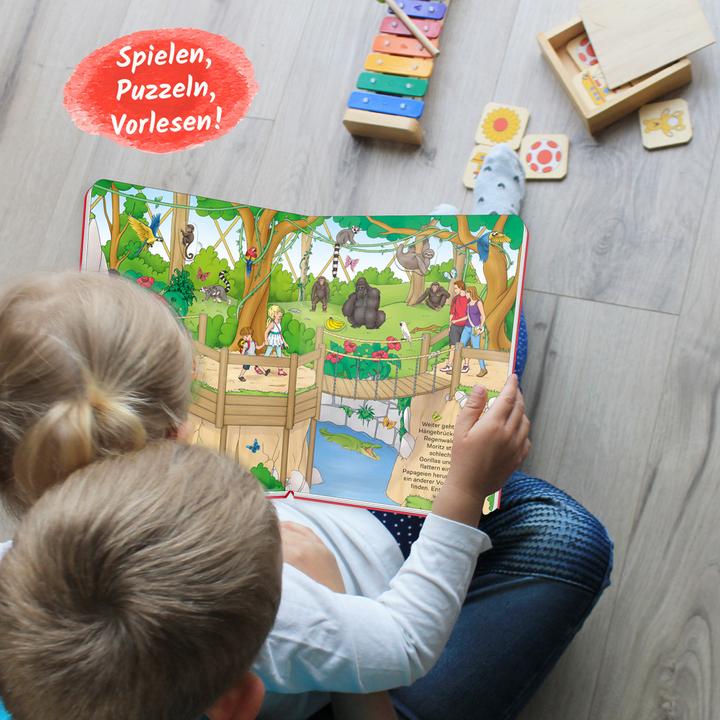 Produktbild Puzzlebuch Spielbuch Im Zoo (Deutsch)