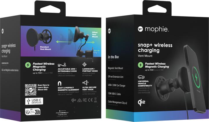 Image du produit mophie Snap+ Wireless Charging Vent