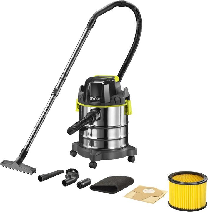 Actual product image Ryobi R18WDV-0 vacuum 18V One + Black, Green (Wet dry vacuum cleaner)