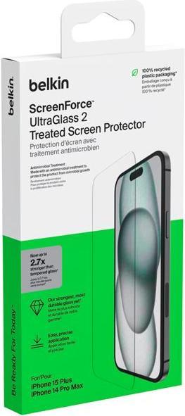 Produktbild Belkin ScreenForce Pro UltraGlass2 ant (1 Stk., Apple iPhone 14 Pro Max, Apple iPhone 15 Plus, Apple iPhone 16 Plus)