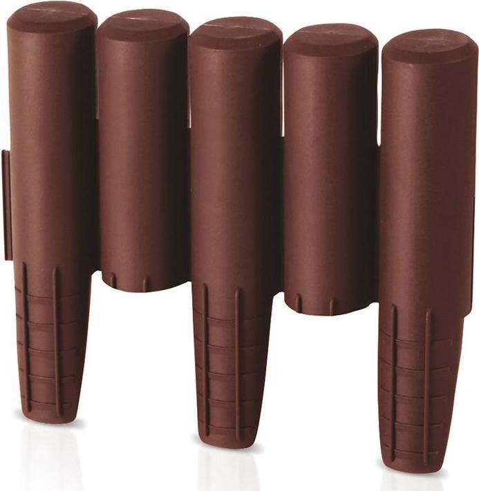 Image du produit Prosperplast Palissade 2,7 m Bordure de parterre Bordure de pelouse Pierre de bordure, marron, 31 x 28 x 26,6 cm (270 cm)