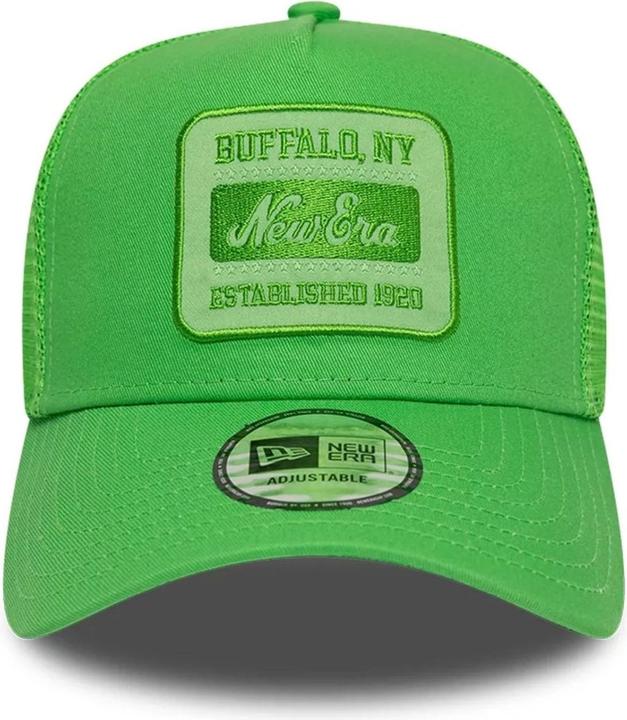 Actual product image New Era A-Frame Mesh Trucker Cap - TONAL PATCH open green (One size)