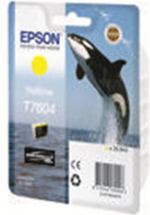 Actual product image Epson T7604, Ultra Chrome HD (Y)