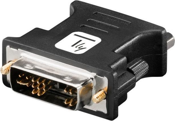Produktbild Techly Adapter DVI-A Stecker auf VGA Buchse, schwarz (VGA, DVI)
