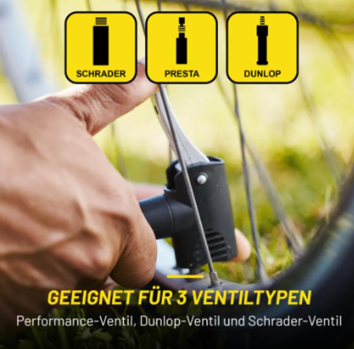 Image du produit Dunlop Pompe à vélo noir/gris