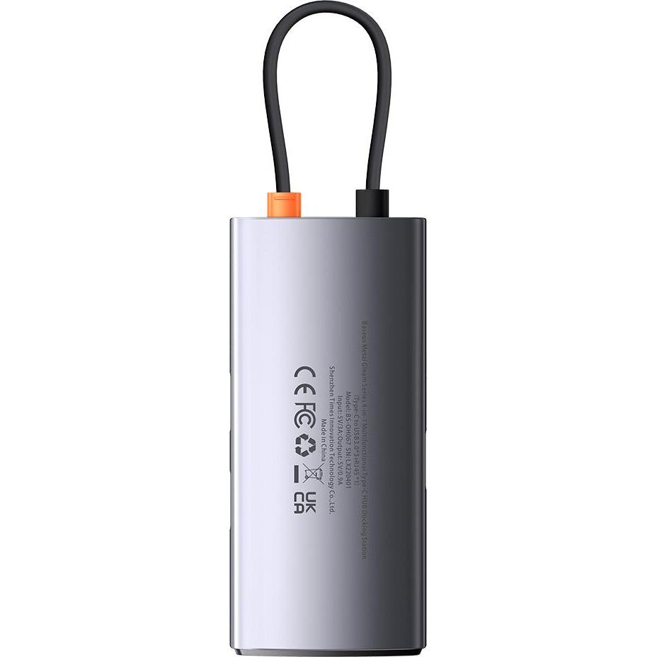 Thumbnail - Baseus WKWG070113 (USB-C, 4 Ports), Dockingstation + USB Hub, Grau