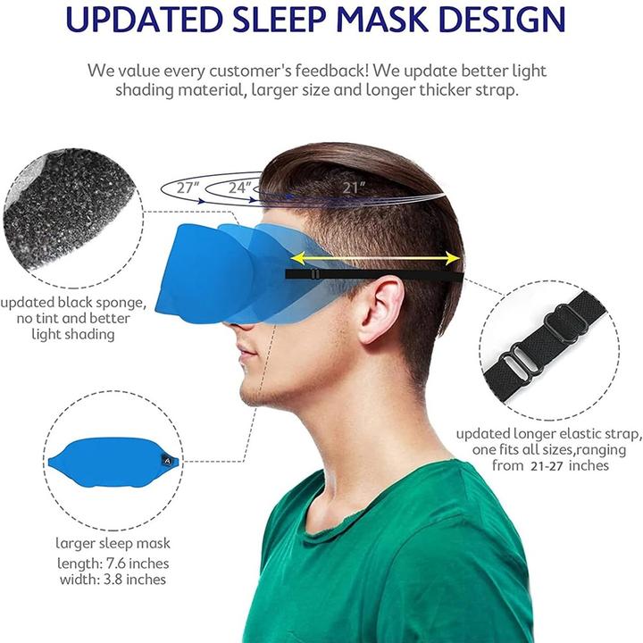 Immagine prodotto Mavogel Maschera per il sonno in cotone (Maschera sonno)