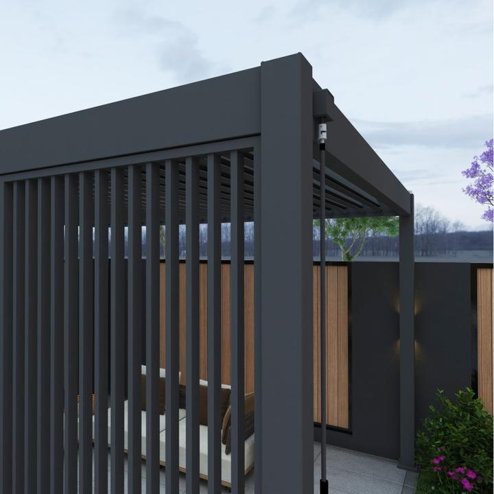 Actual product image Weide Vertical slatted wall 0.93m for Deluxe Plus pergola anthracite (238 cm, 93 cm)