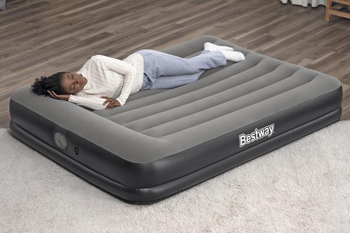 Image du produit Bestway Matelas gonflable 2 places Queen Tritech avec pompe USB intégrée 2,03 m x 1,52 m x 36 cm