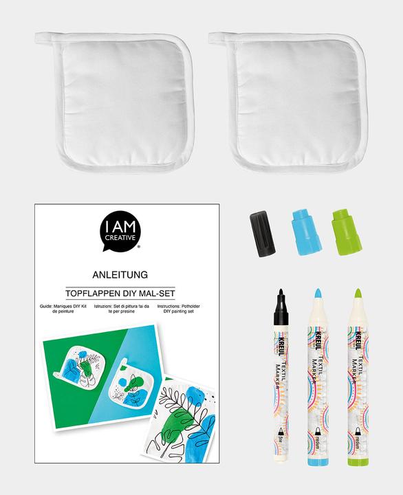 Actual product image I Am Creative Potholder DIY colouring set