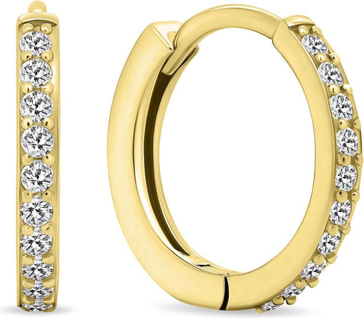 Produktbild Brilio Silver - Timeless round earrings with zircons EA560Y