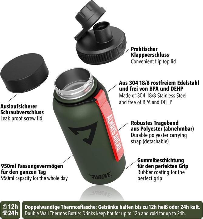Produktbild Above Edelstahl Thermosflasche (0.95 l)