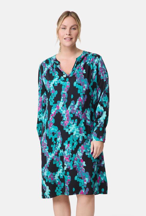 Image du produit Samoon Robe imprimée évasée manches longues courte - 63570 (48)