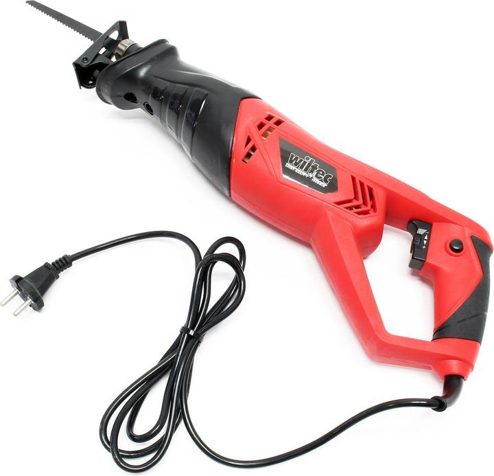 Actual product image Wiltec Reciprocating Saw 2 Blades Wood Metal Cutting 710 watts