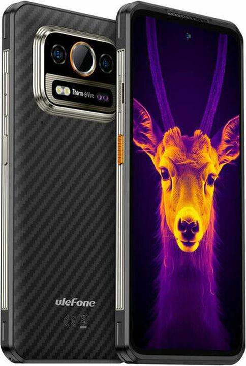 Ulefone Armor 25T telefoon, 256 GB/6 GB, zwart (256 GB, Black, 6.78", Hybride dubbele SIM, 4G)