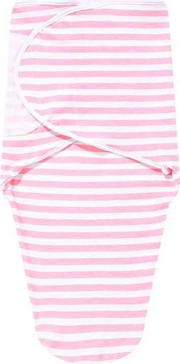 Image du produit PhoneLook Couverture d'emmaillotage enveloppante sommeil pour bébé (0-3 mois) avec scratch velcro en coton dou (70 cm)