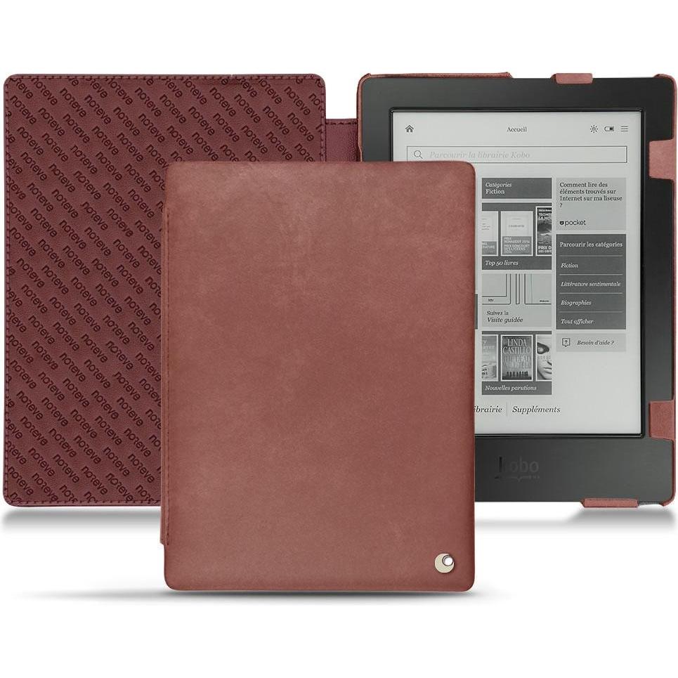 Noreve Lederschutzhülle horizontal (Aura H2O), Tablet Hülle, Rot