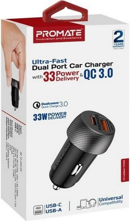 Actual product image ProMate DriveGear-PD33 Mini Car Charger