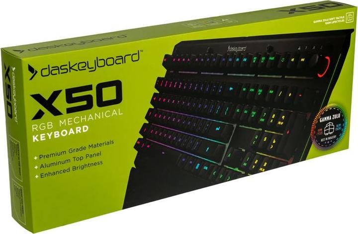 Immagine prodotto Das Keyboard X50Q, DE Layout, morbido tattile Omron (DE, Cablato)