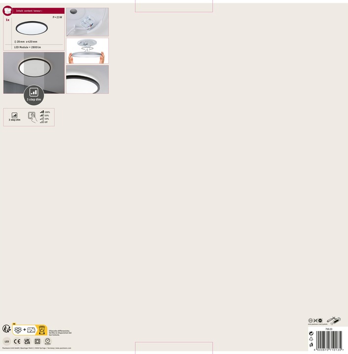 Produktbild Paulmann Panel Atria Shine (2800 lm)