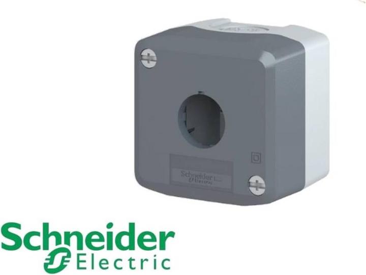 Produktbild Schneider Electric Tastergehäuse 22mm 1 Loch grau