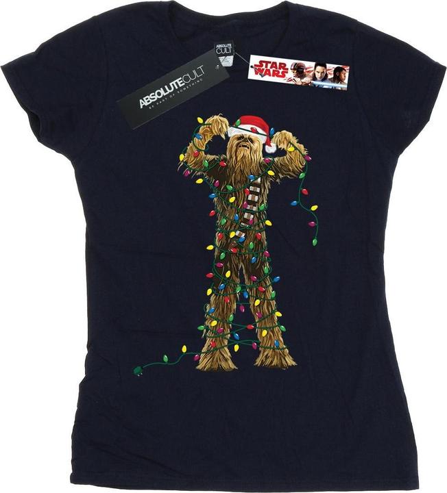 Produktbild Star Wars Chewbacca Christmas Lights TShirt (S)