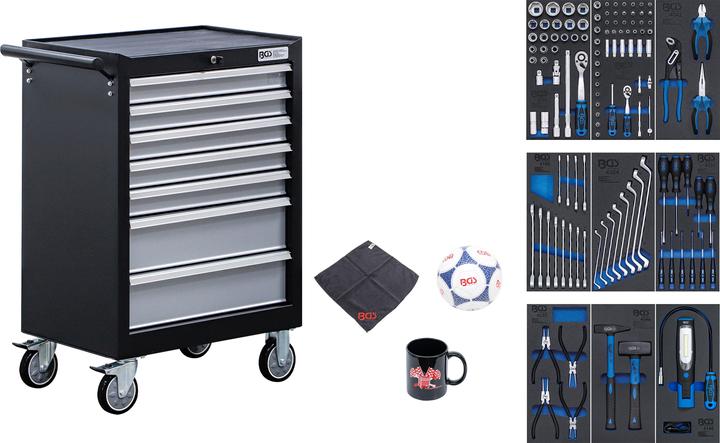Produktbild BGS Werkstattwagen 7 Schubladen mit 120 Werkzeugen (120x)