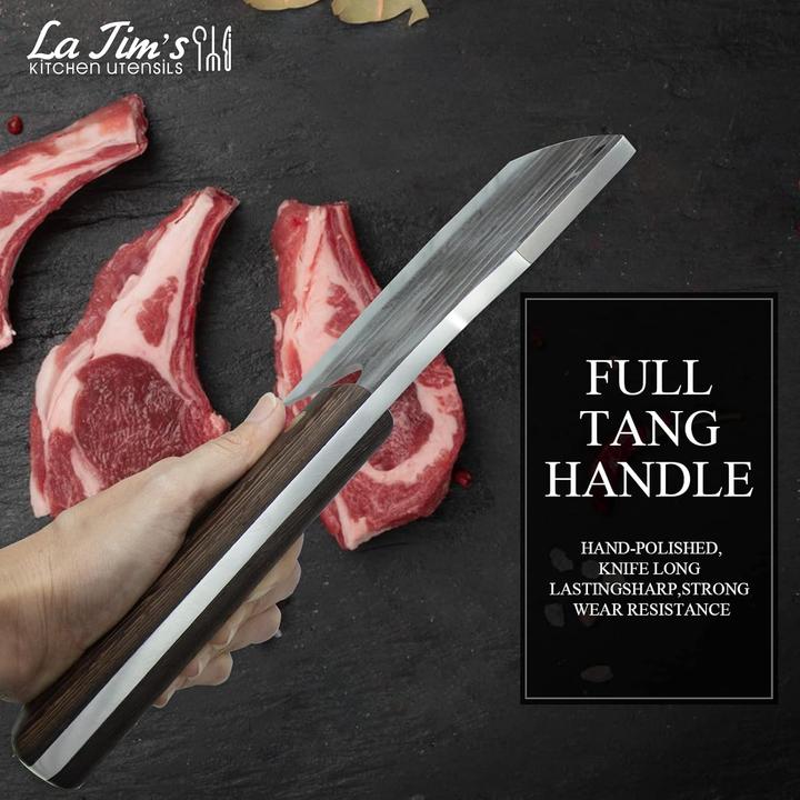 Actual product image La tim's Cleaver with solid wood handle (16.20 cm)